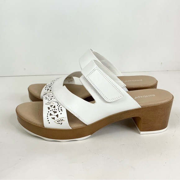BARETRAPS GIGI White Block Heel Open Toe Adjustable Strap Sandals Women’s Size 9 - Picture 12 of 15
